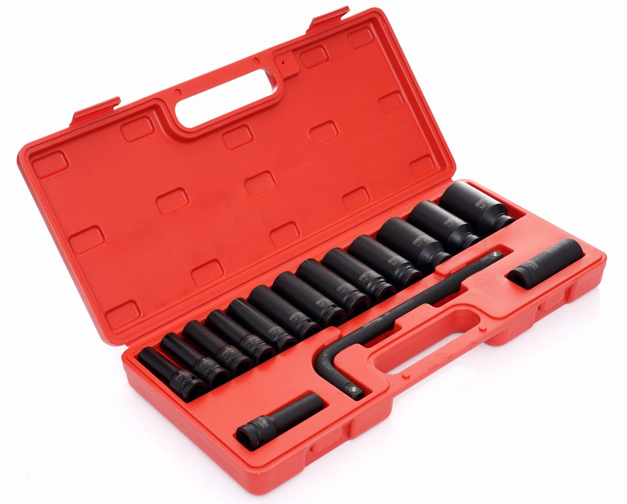 IMPACT SOCKETS 1/2" 10-32 mm 16pcs. KD11755 (C2)