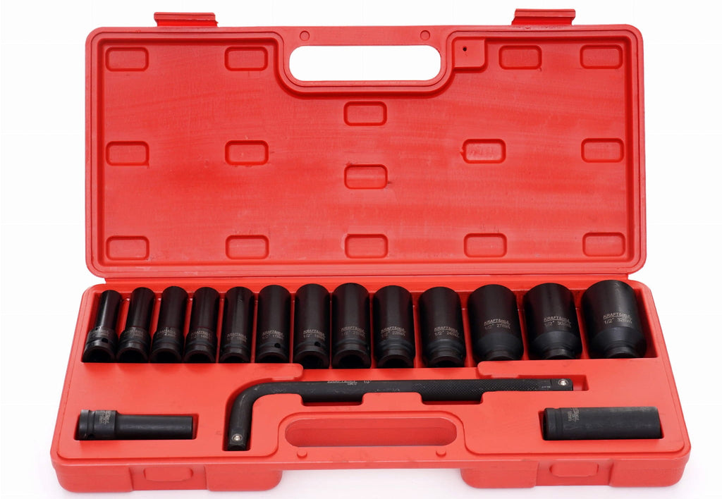 IMPACT SOCKETS 1/2" 10-32 mm 16pcs. KD11755 (C2)