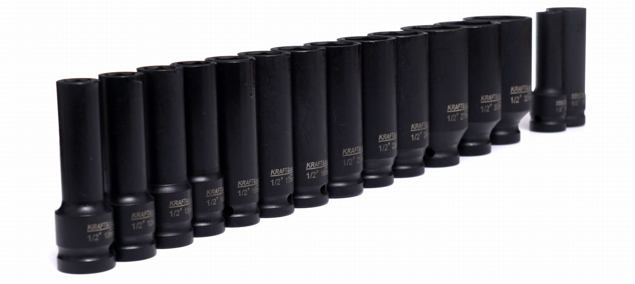 IMPACT SOCKETS 1/2" 10-32 mm 16pcs. KD11755 (C2)