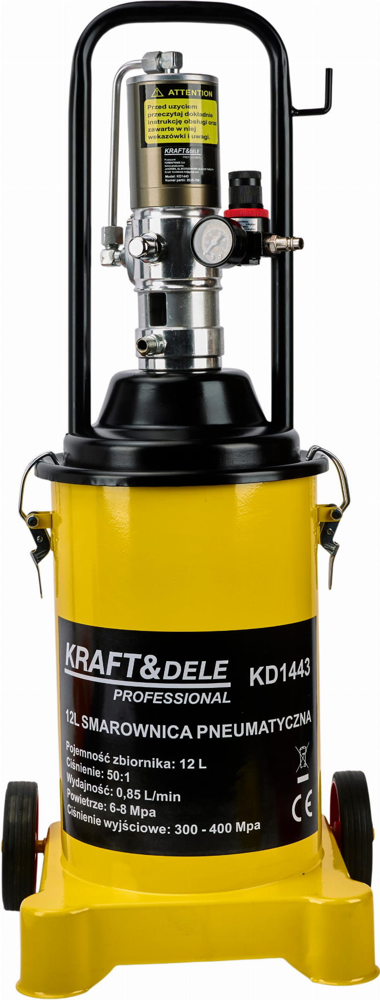 Automaatne pneumaatiline määrdepump 12 l KD1443 (D3)