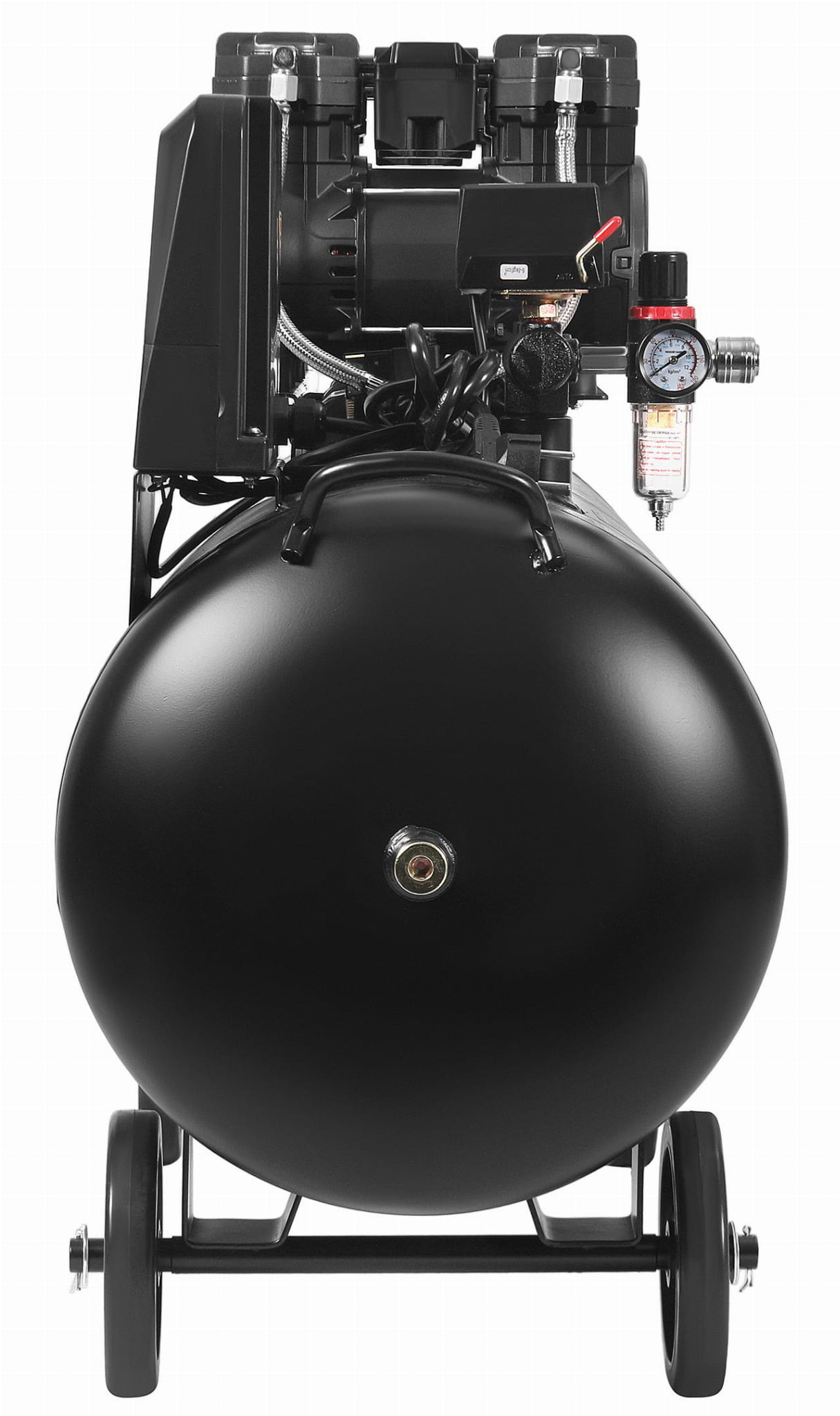 Oil-free compressor 200L 3x2200W + separator and glycerin-filled pressure gauge KD4084