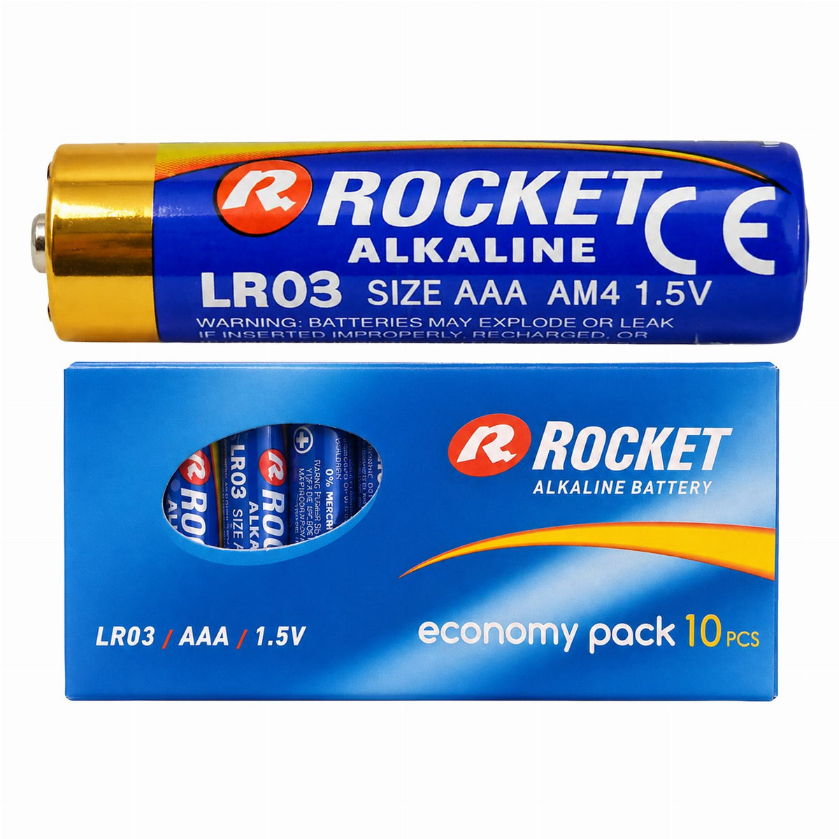 Alkaline AAA LR03 1.5V Batteries 10 pcs