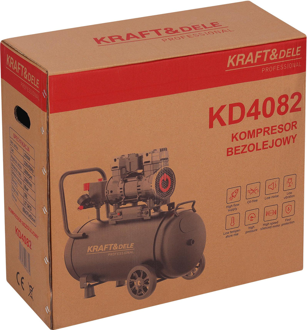 Oil-free compressor 50L 2500W KD4082 (D10)