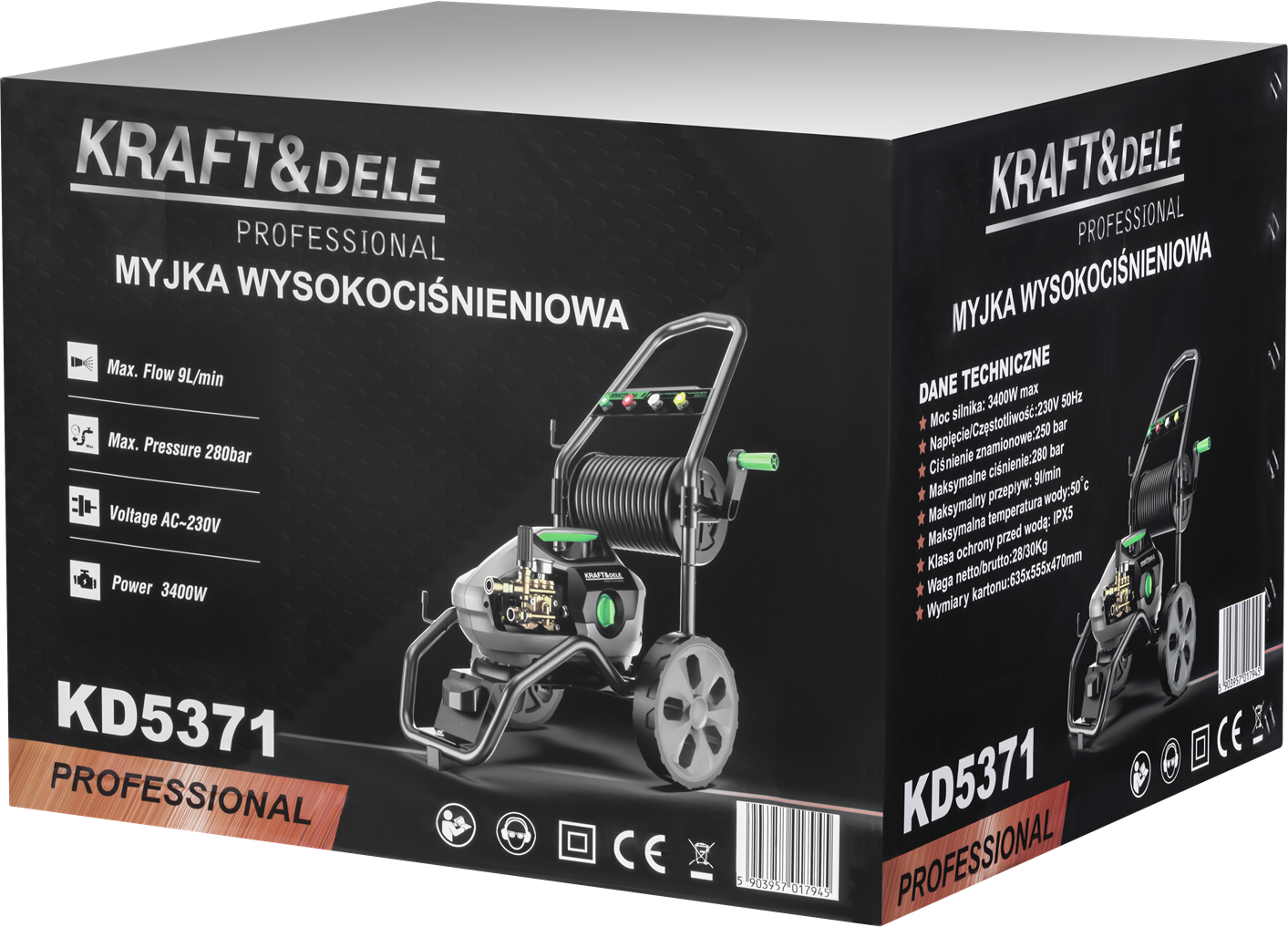 HIGH-PRESSURE WASHER 3400W 280BAR KD5371