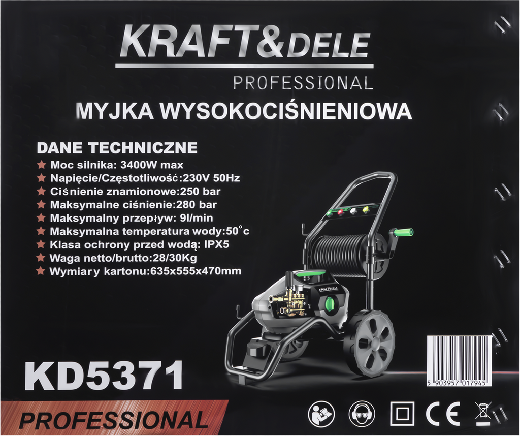 HIGH-PRESSURE WASHER 3400W 280BAR KD5371