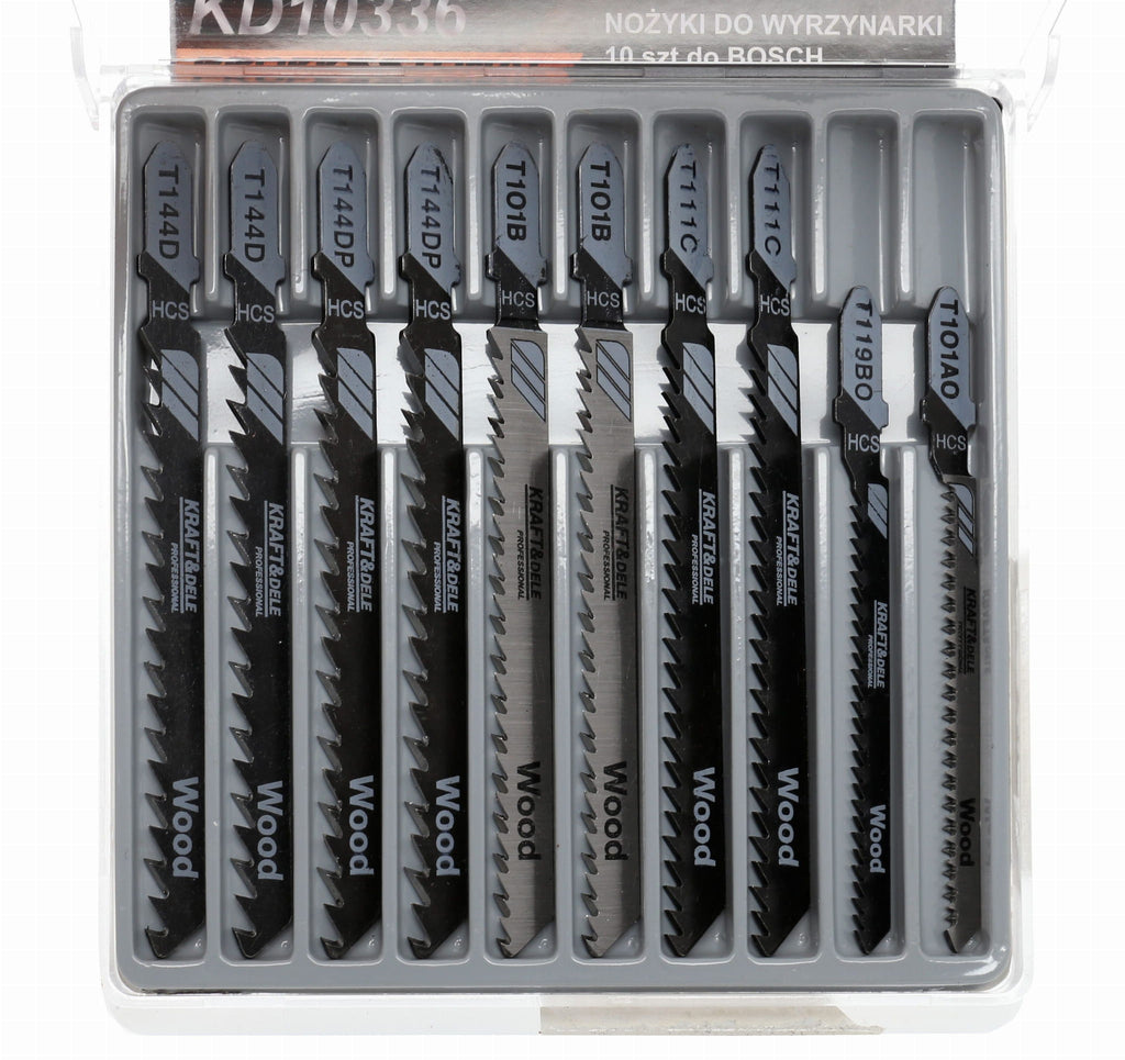 Jigsaw blade set 10 pcs. KD10336