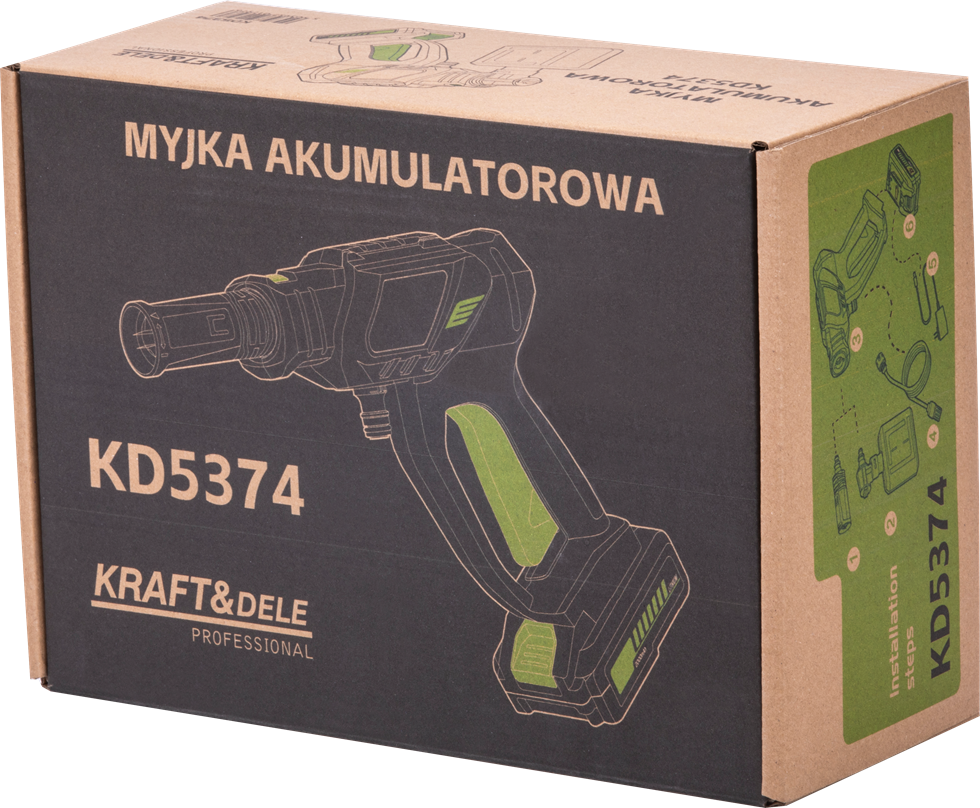CORDLESS WASHER 300W 21V 3Ah KD5374 (D37)