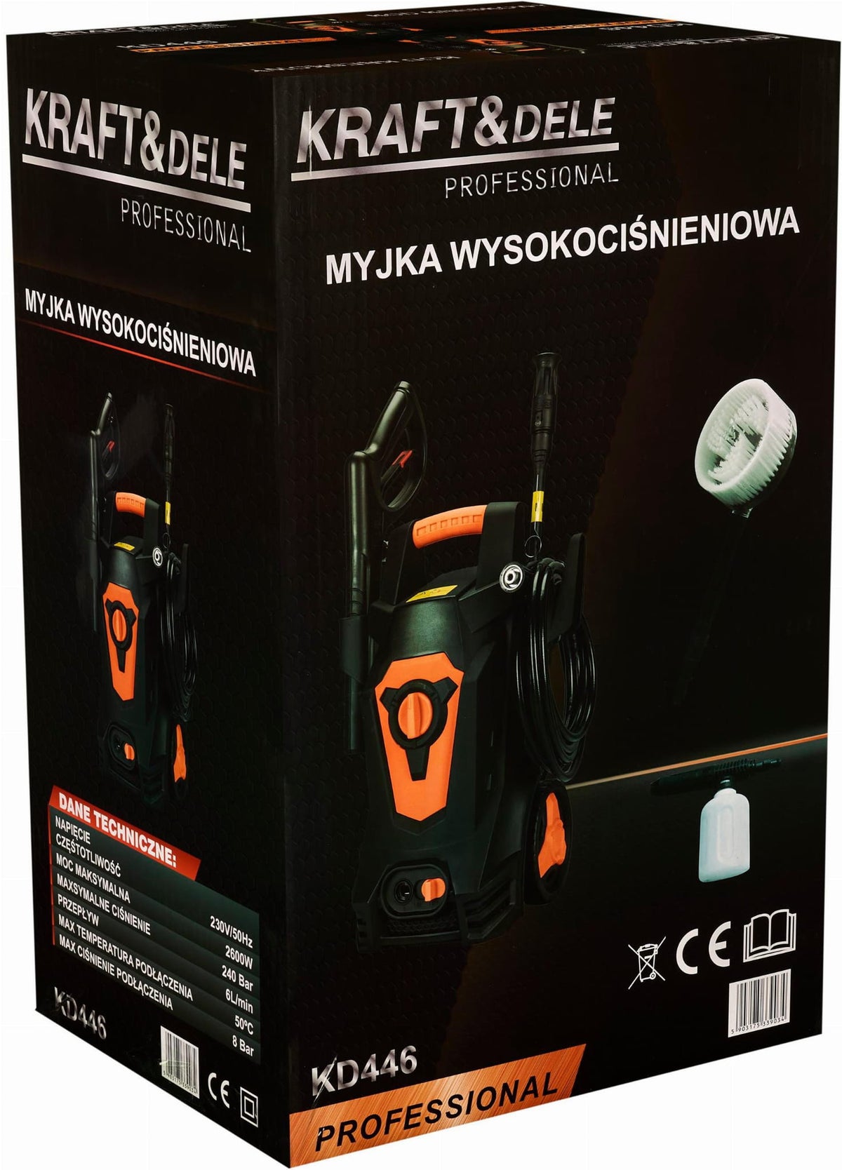 KRAFT&DELE survepesur 2000 W 200 bar KD446
