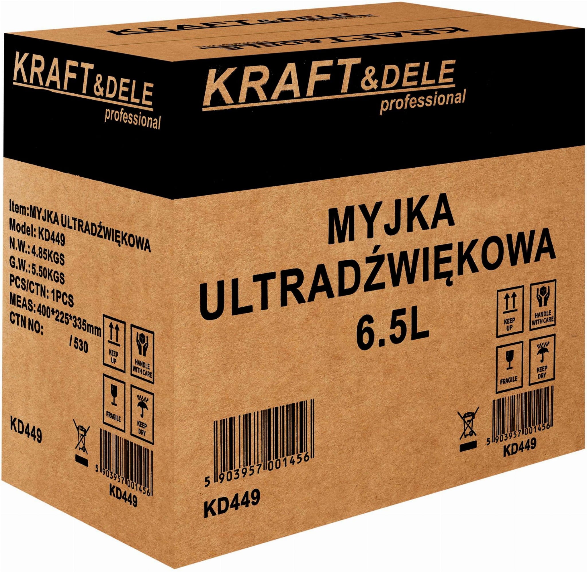 Ultraheli puhasti 6.5L KD449 (D4)
