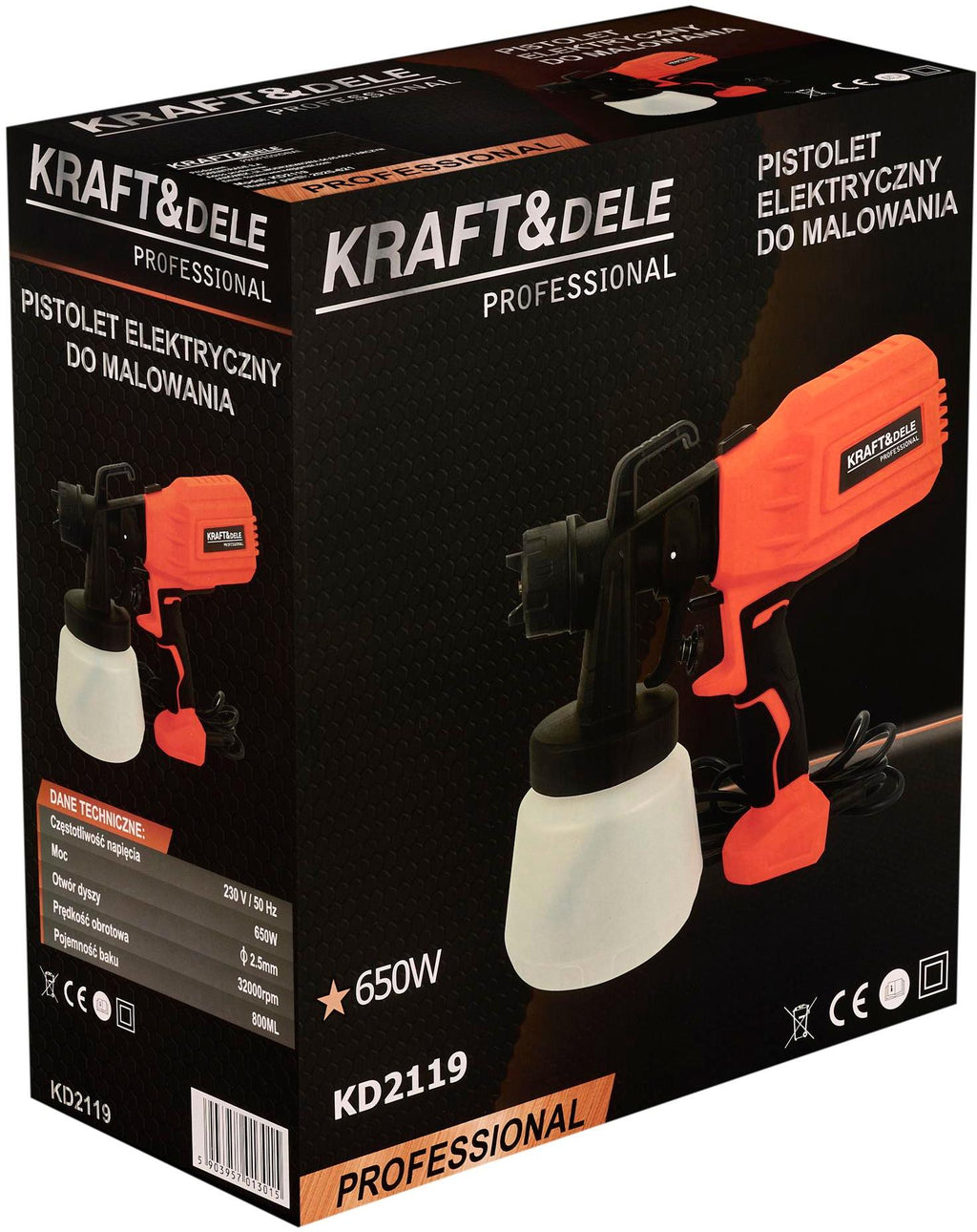 650W Paint Spray Gun KD2119
