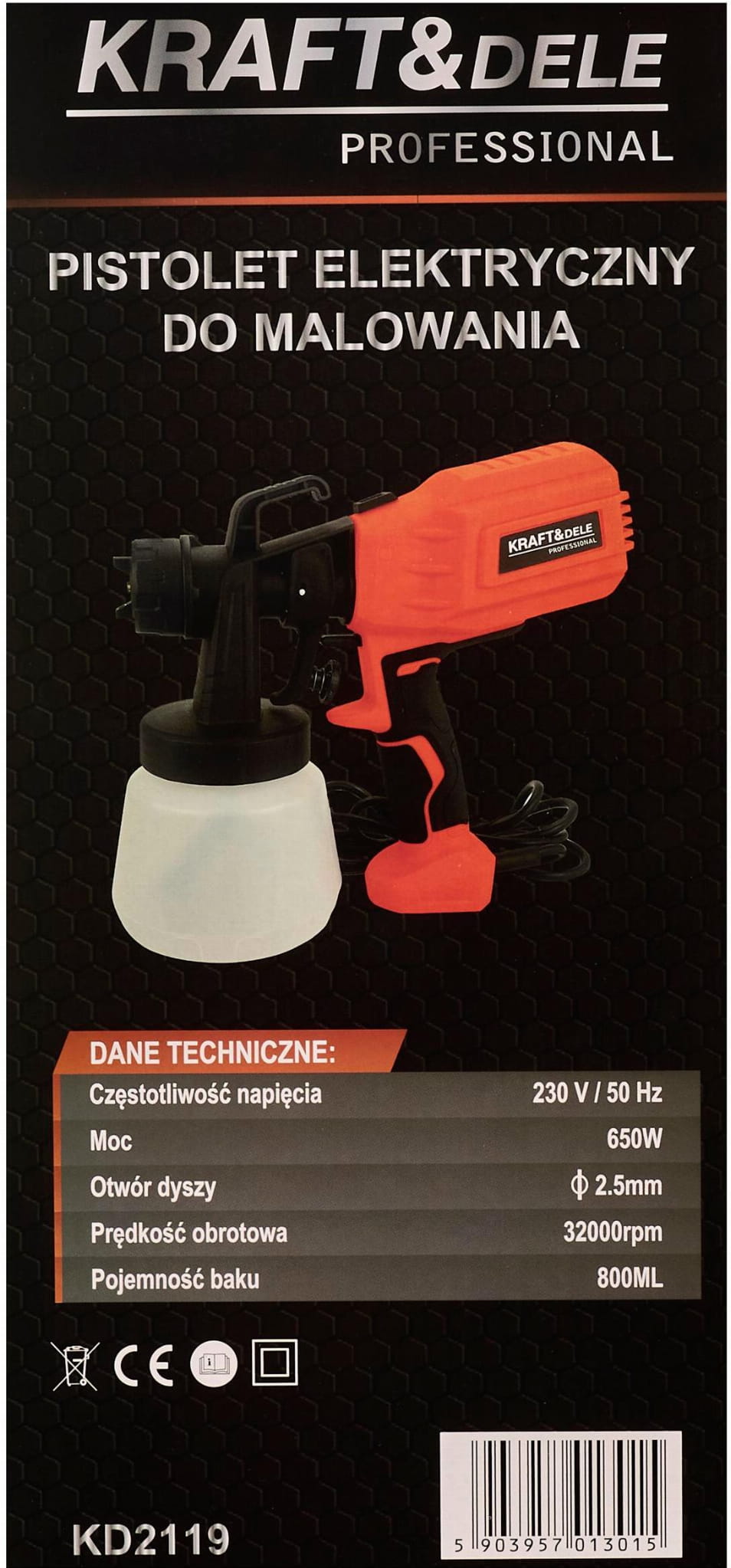 650W Paint Spray Gun KD2119