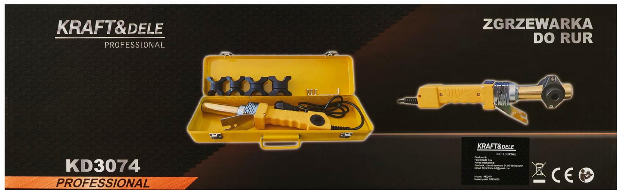 Socket welding machine for pipes 2800W KD3074
