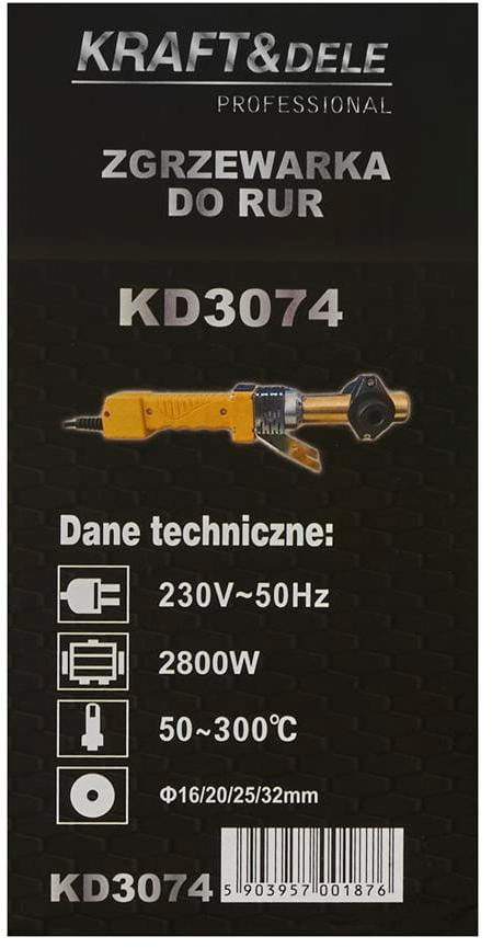 Socket welding machine for pipes 2800W KD3074