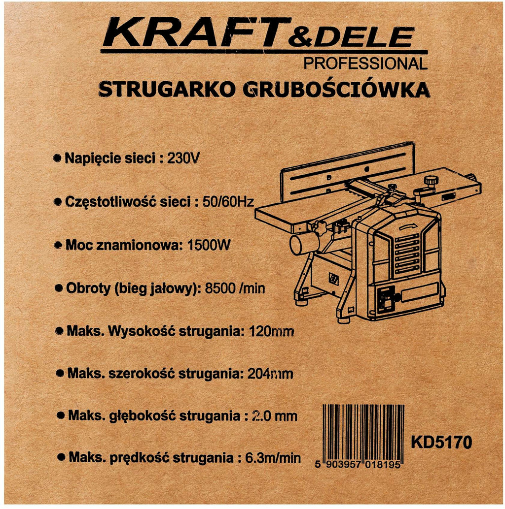 KRAFT&DELE höövelpink 1500 W KD5170