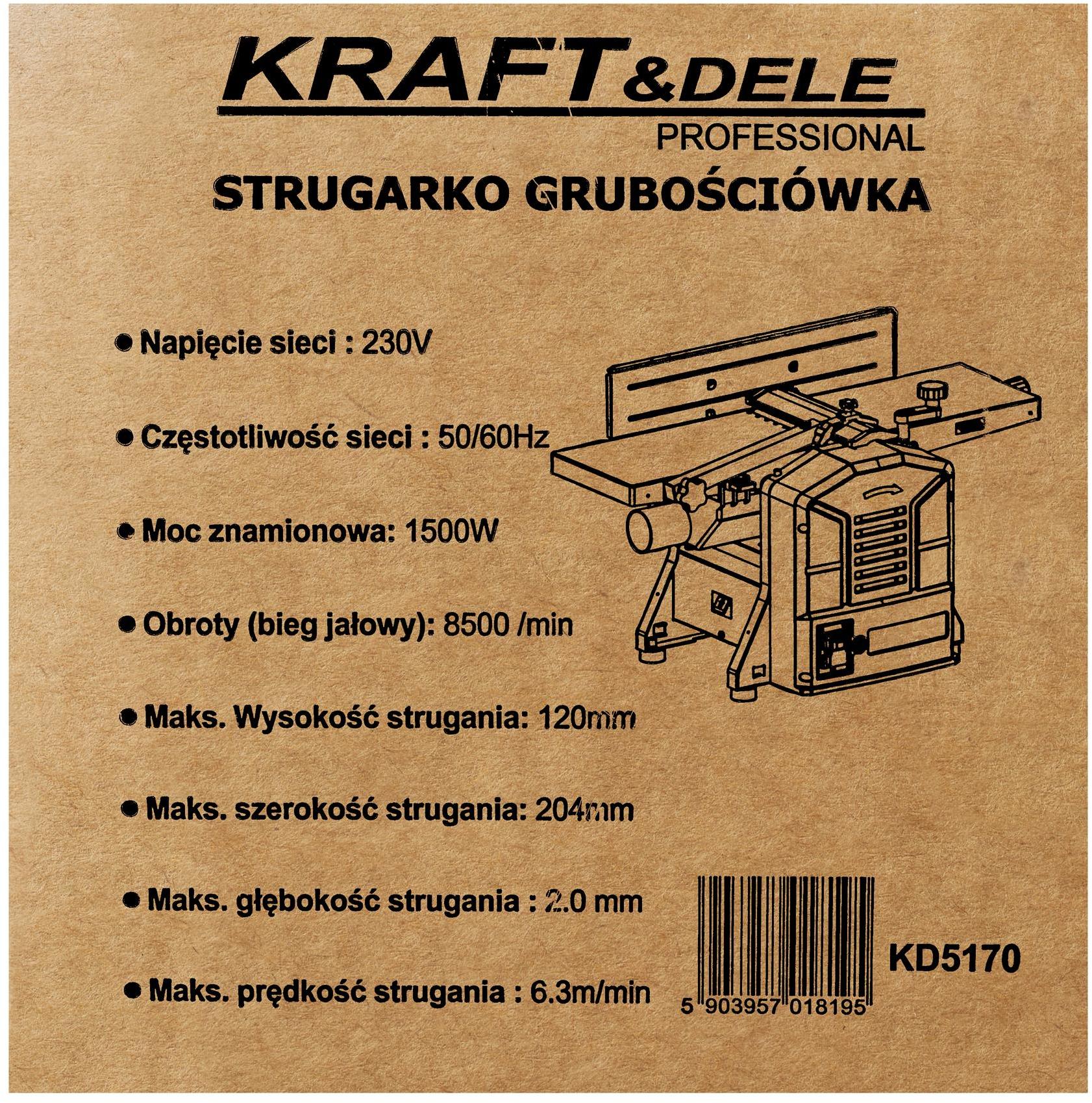 KRAFT&DELE höövelpink 1500 W KD5170