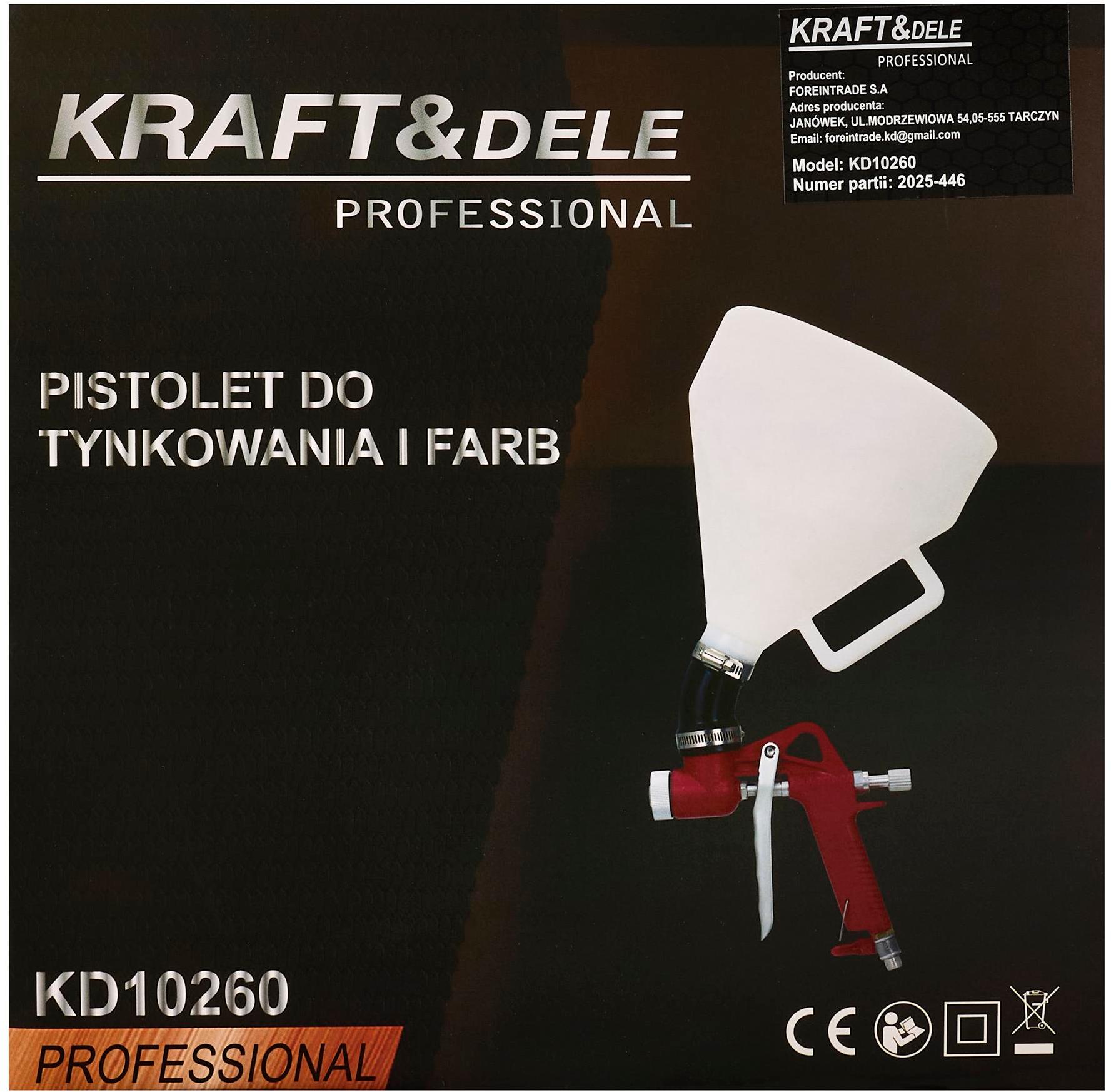Plastering gun 7.5L 1/4" KD10260 (E7)