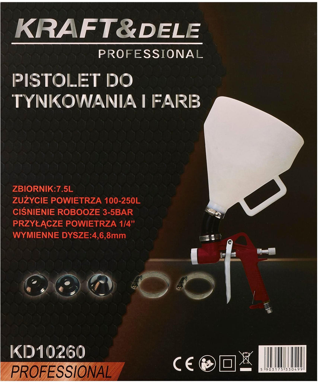 Plastering gun 7.5L 1/4" KD10260 (E7)