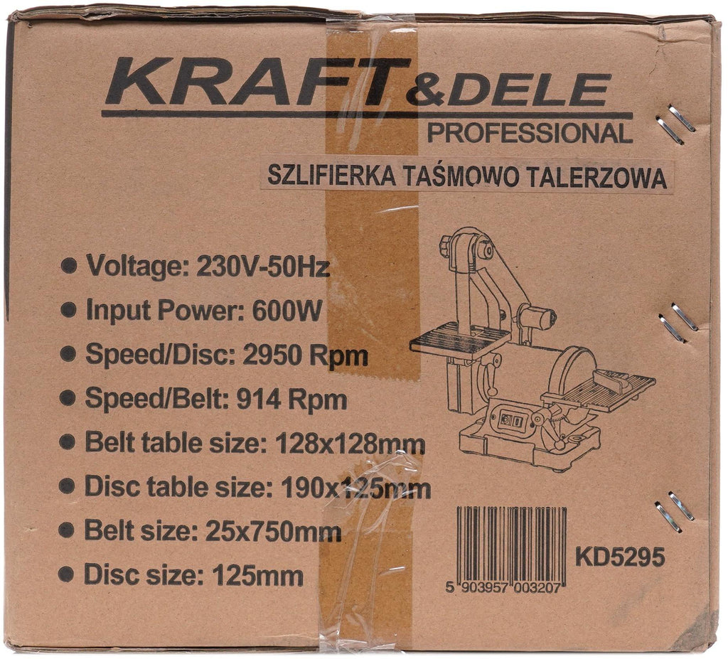 DISC AND BELT GRINDER 600W 2950 rpm KD5295 (C6)