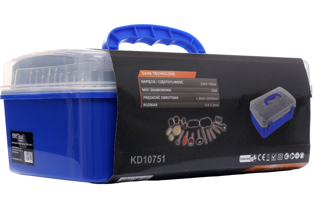 Mini lihvmasin 270W + 218 tk tarvikuid KD10751