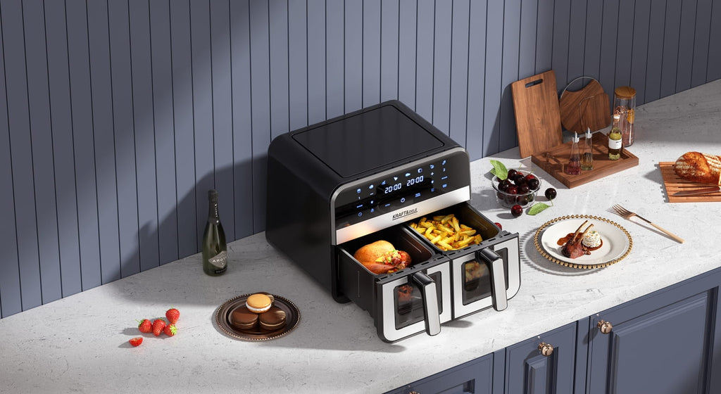 AIR FRYER 9L 2500W TWO CHAMBERS 4.5L + LCD KD4179