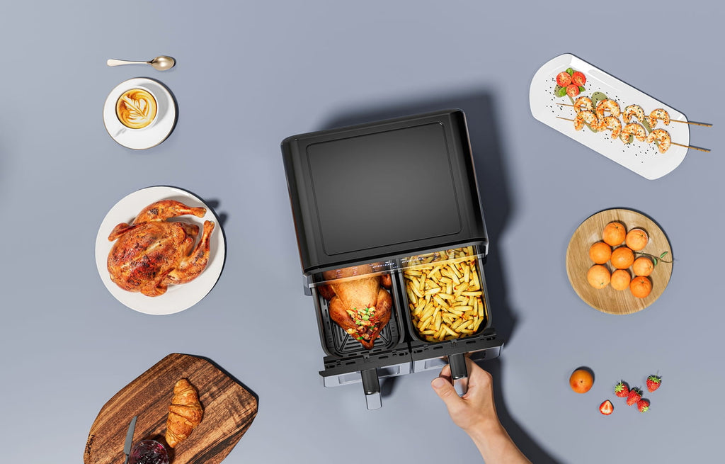 AIR FRYER 9L 2500W TWO CHAMBERS 4.5L + LCD KD4179