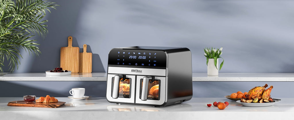 AIR FRYER 9L 2500W TWO CHAMBERS 4.5L + LCD KD4179