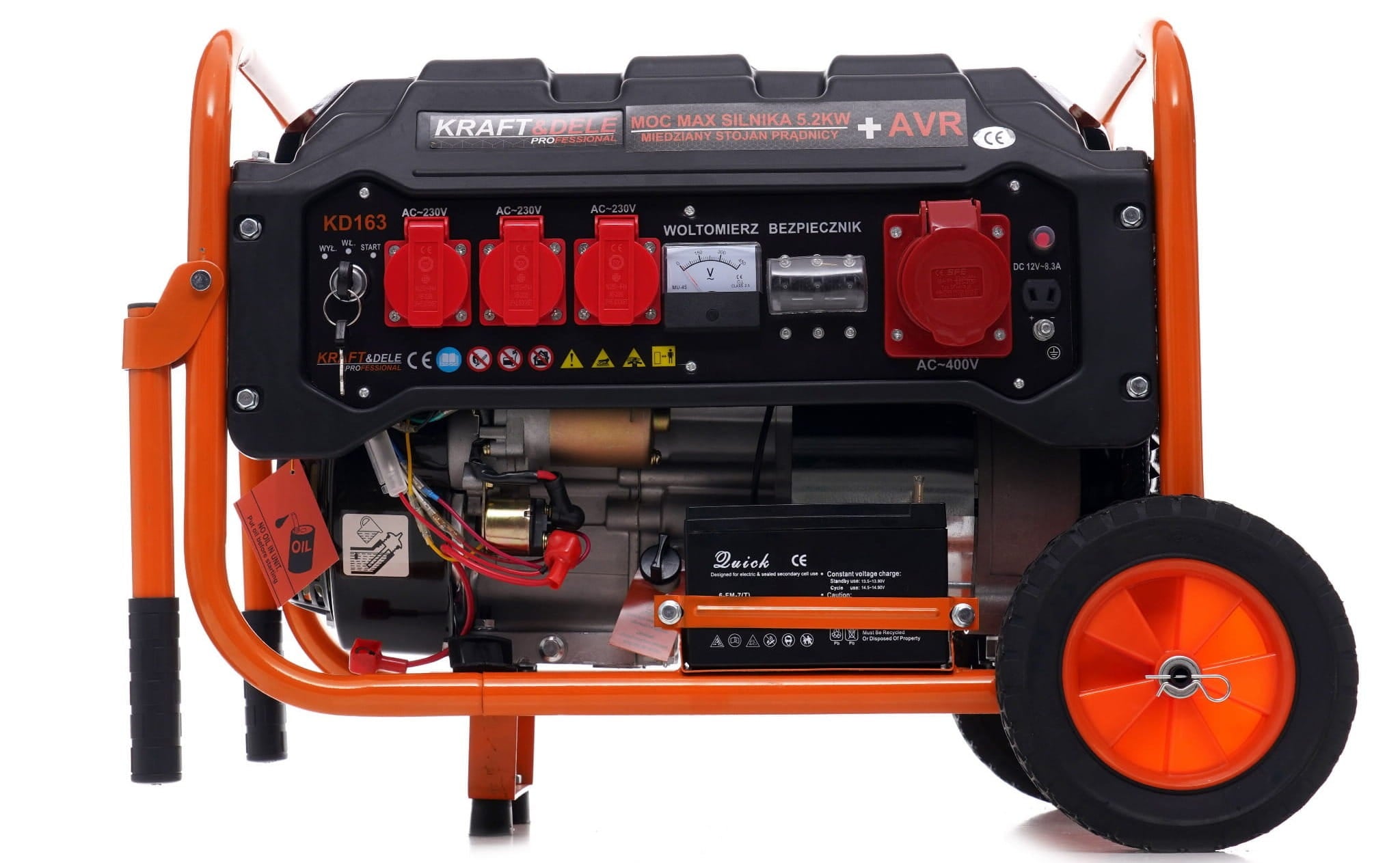 3500W Generator 12/230V/380V KD163