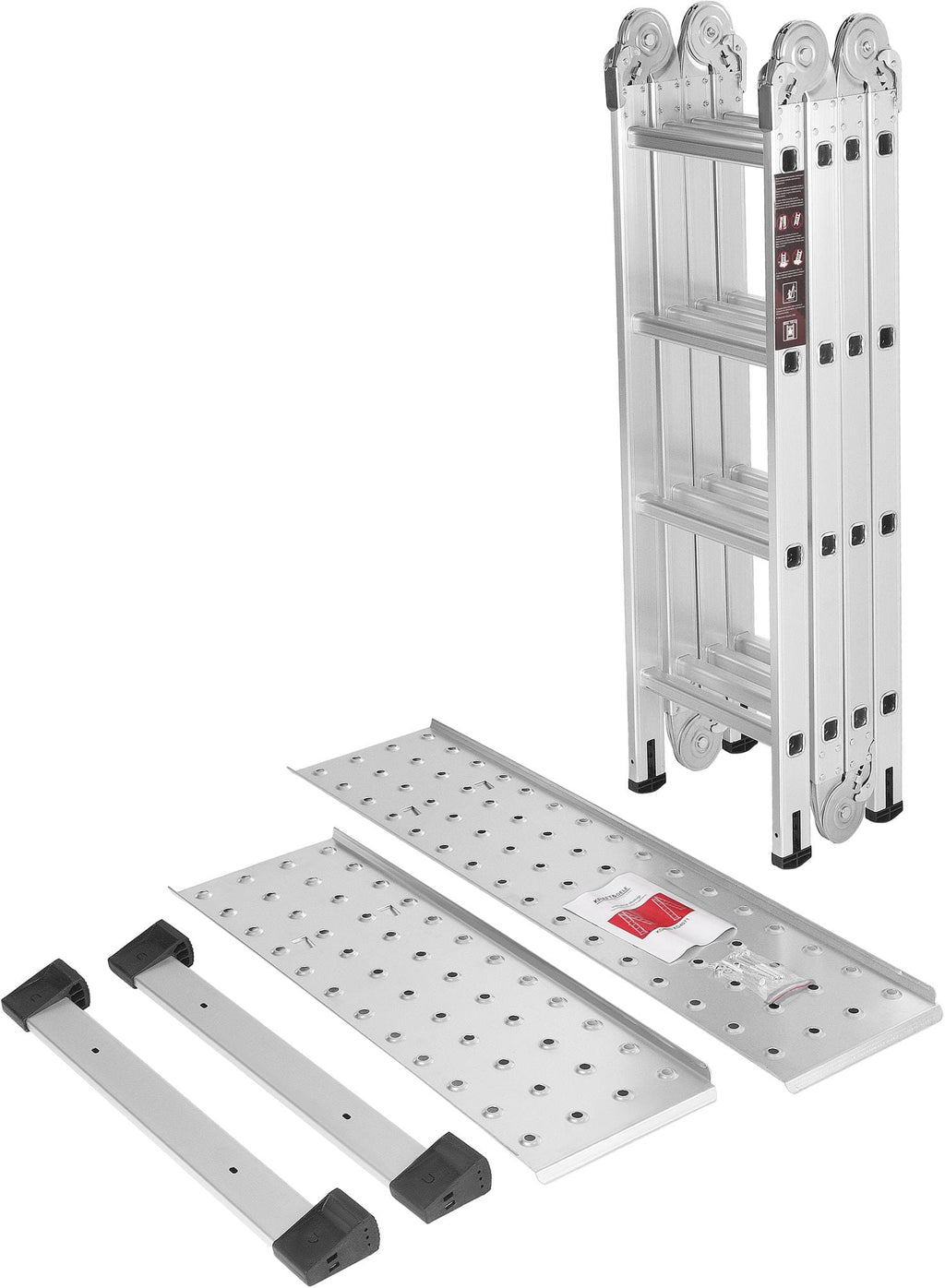 KRAFT&DELE alumiiniumist multifunktsionaalne liigendredel platvormiga 4 × 4, 460 cm KD4071