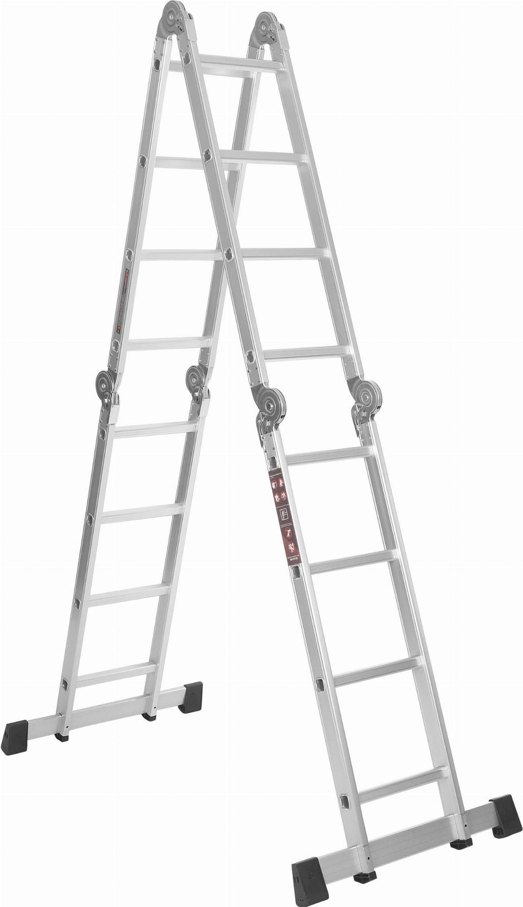 KRAFT&DELE alumiiniumist multifunktsionaalne liigendredel platvormiga 4 × 4, 460 cm KD4071