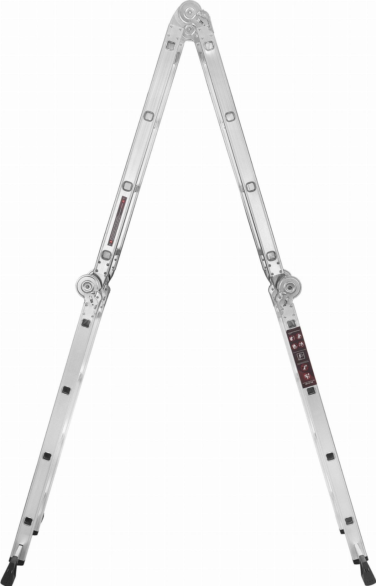 KRAFT&DELE alumiiniumist multifunktsionaalne liigendredel platvormiga 4 × 4, 460 cm KD4071