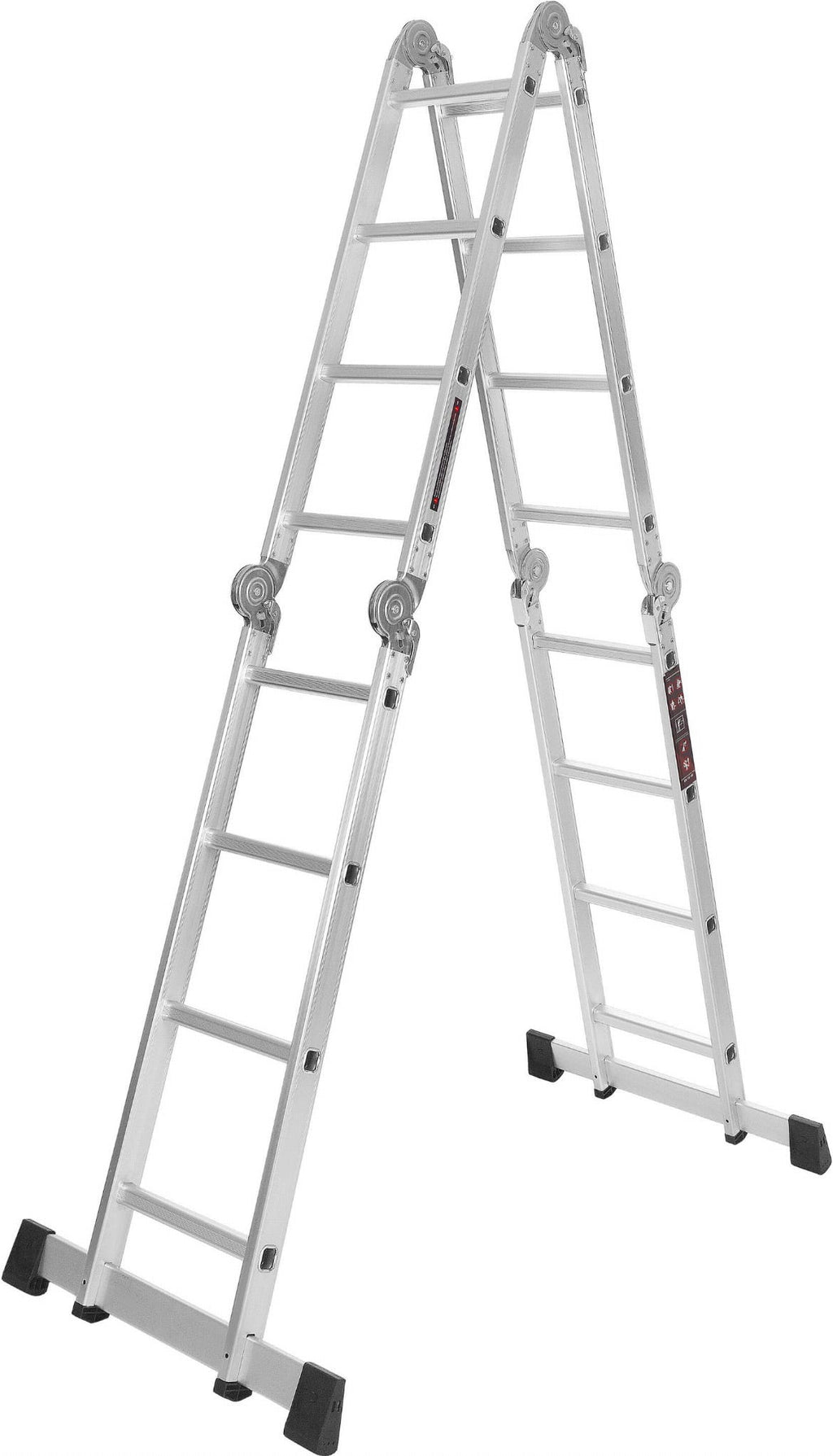 KRAFT&DELE alumiiniumist multifunktsionaalne liigendredel platvormiga 4 × 4, 460 cm KD4071