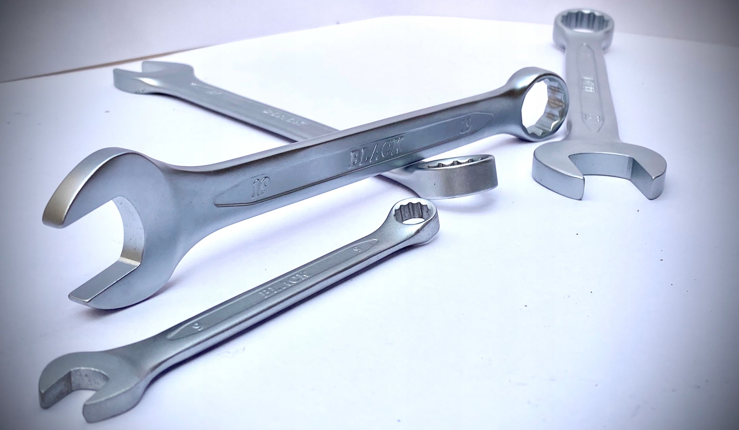 27mm Black CRV Open-End Ring Wrench