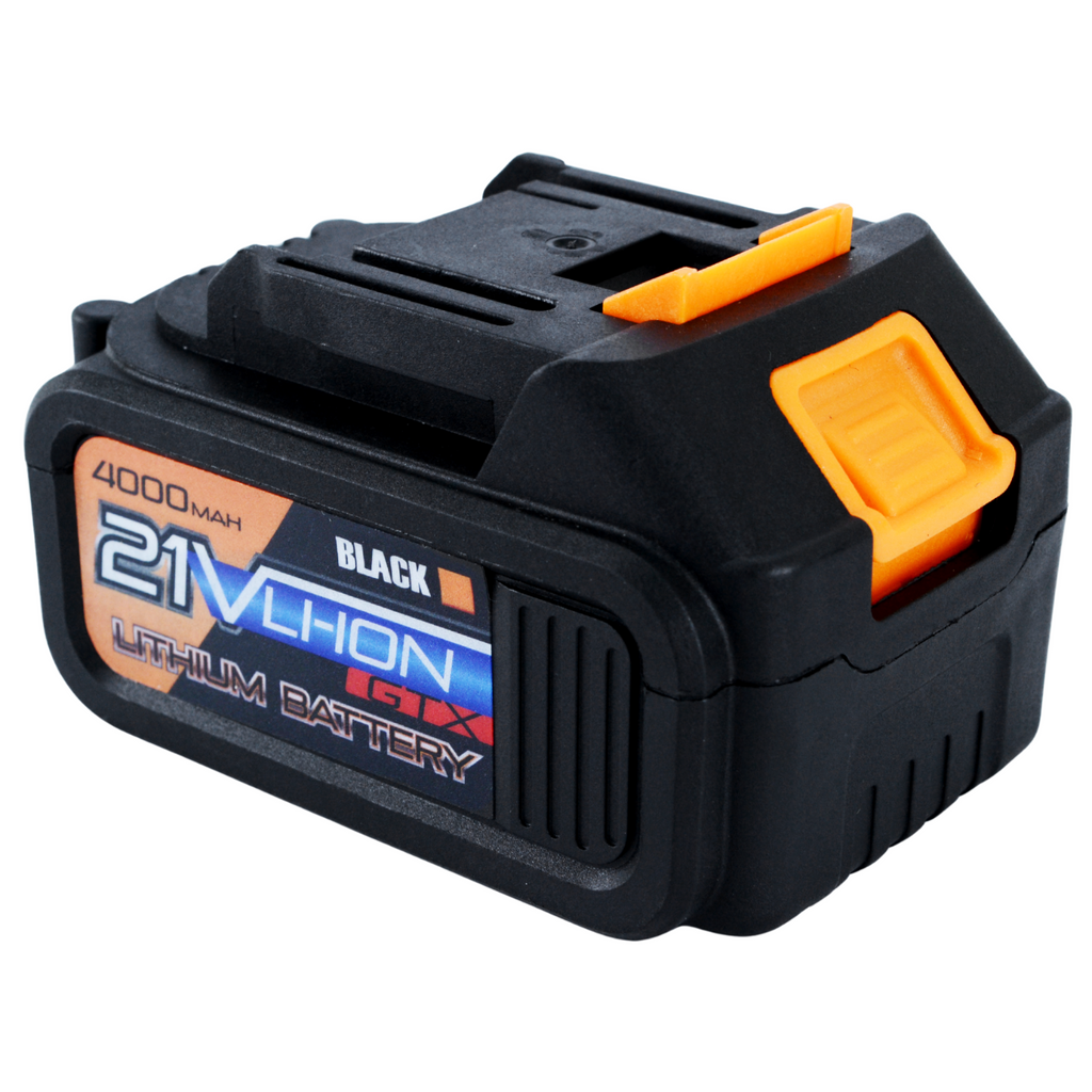 Additional 21V 4Ah Li-Ion Battery for GTX Screwdriver, Grinder, and Wrench – Black
