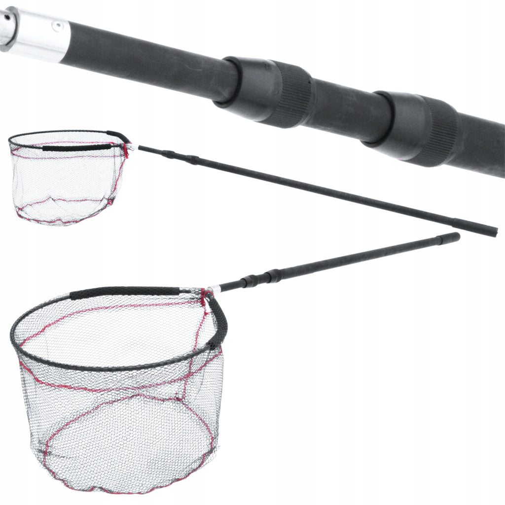 Telescopic Landing Net 290cm with 50x45cm Rubberized Basket