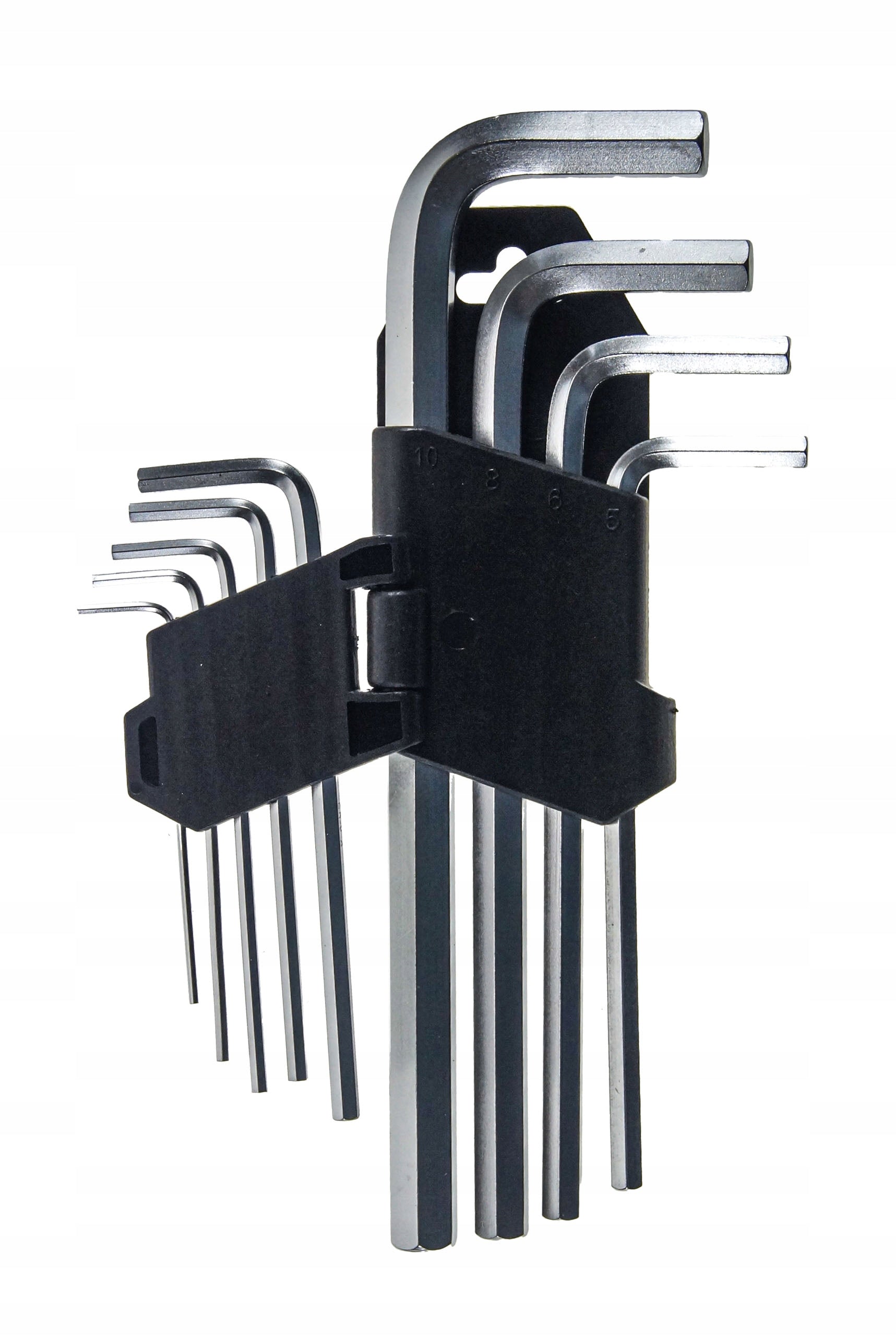 9-osaline mustade CRV kuuskantvõtmete komplekt