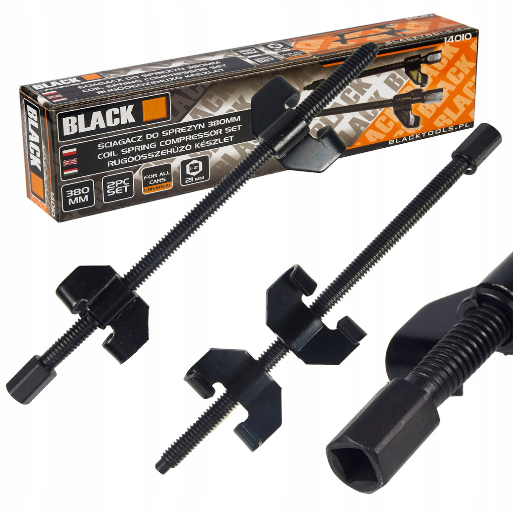 McPhersoni vedru tõmmitsate komplekt 380mm 2tk Black