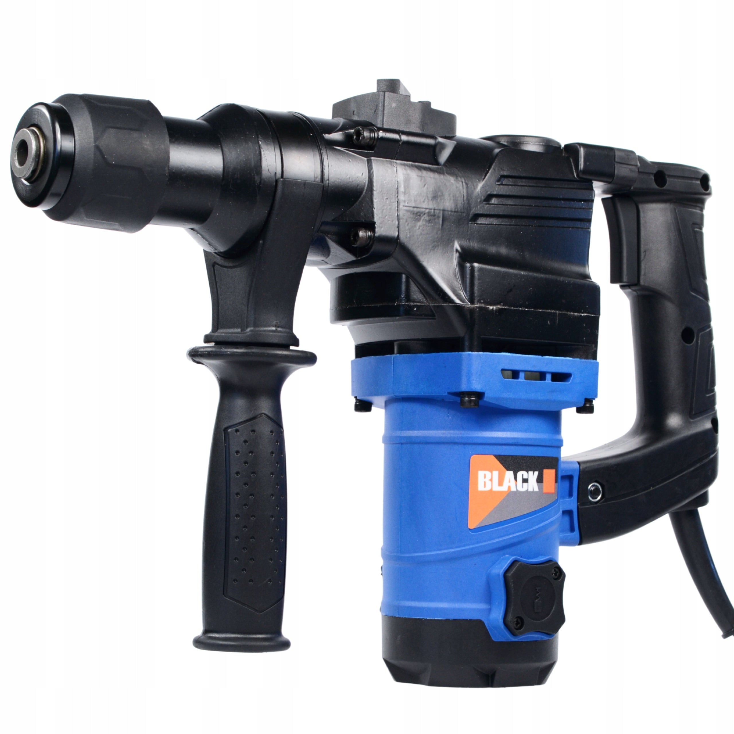 Impact Rotary Hammer SDS+ with Case, 3 Drill Bits, and Chisels – Black