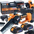 Cordless Chainsaw 150mm 21V 2Ah with 2 Batteries and Lubrication (C42)
