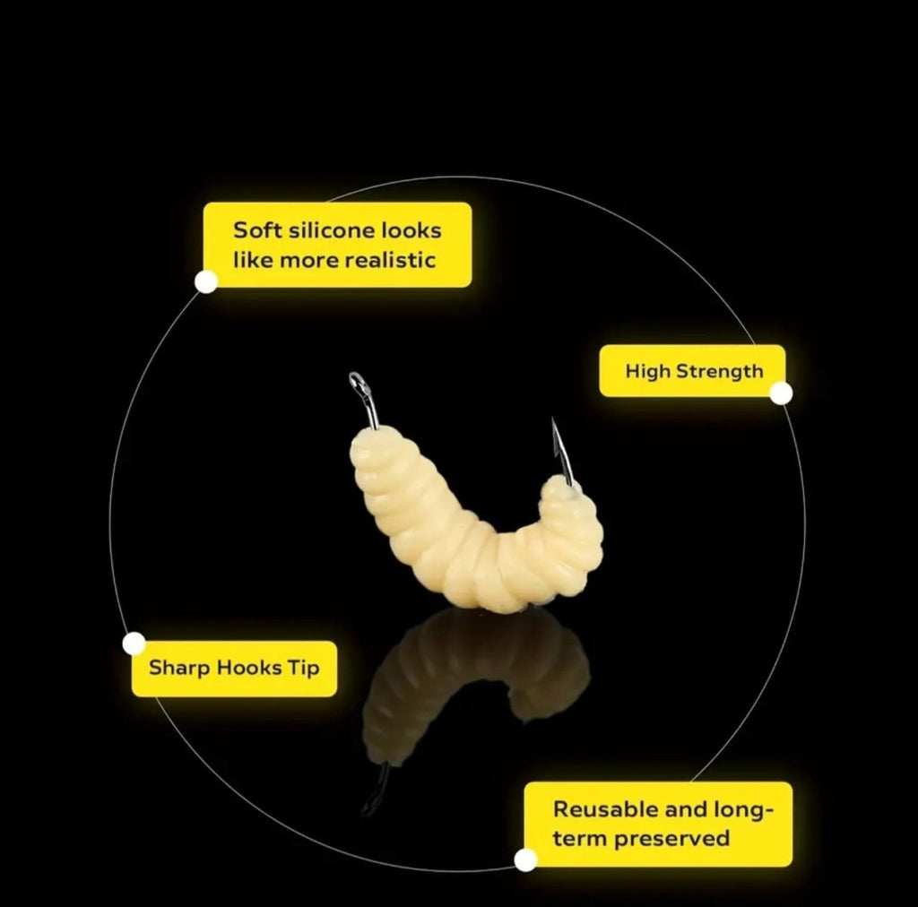 50 tk Pehme bioniline ussileiva sööt kalapüügiks (50 tk)