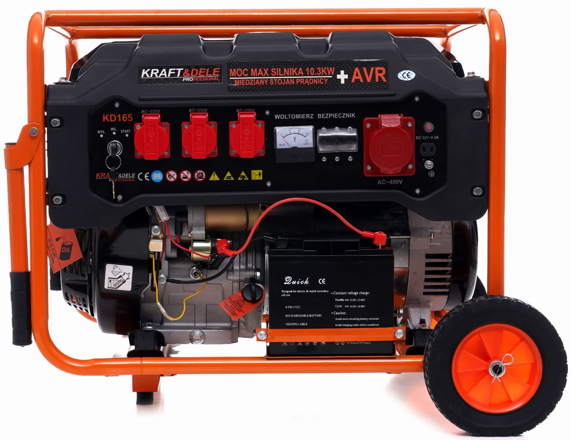 5500W Generator 12/230V/380V KD165