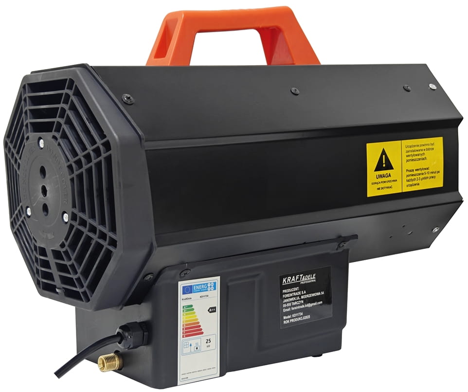Gas heater 25kW + regulator KD11734