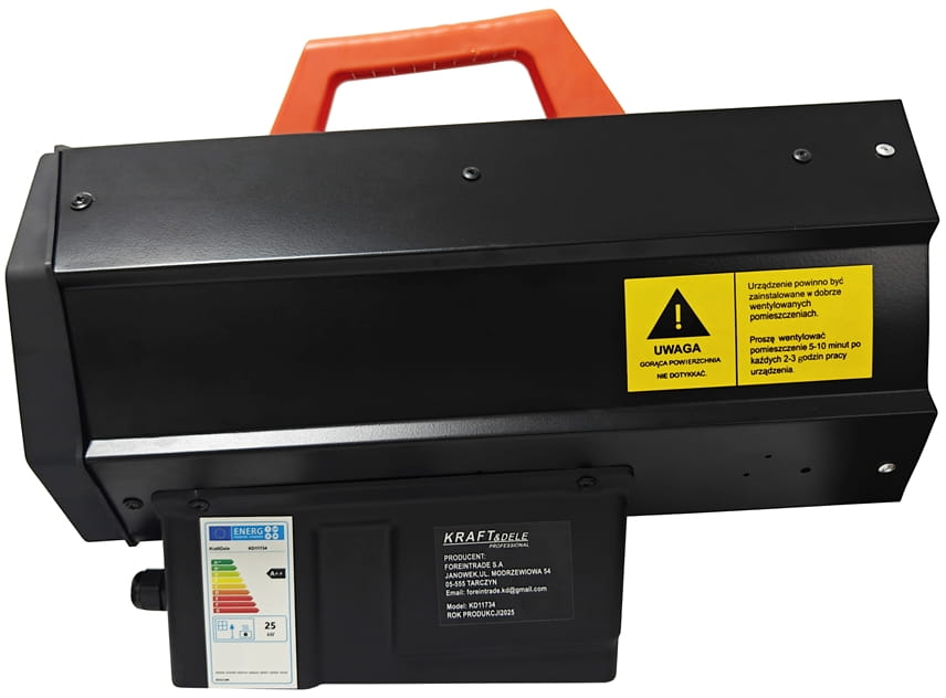 Gas heater 25kW + regulator KD11734