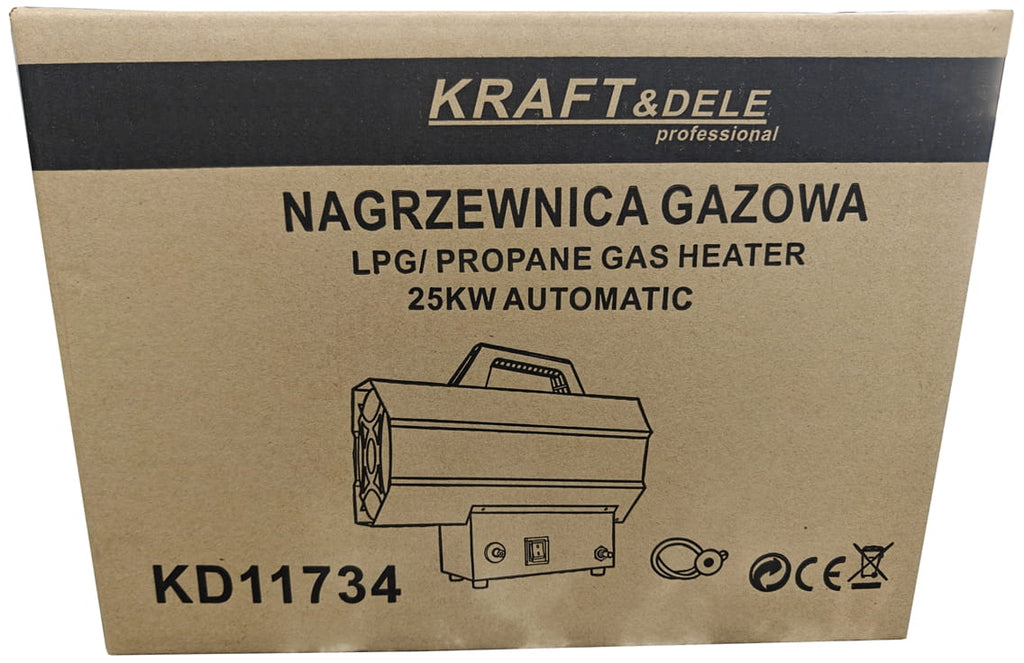 Gas heater 25kW + regulator KD11734