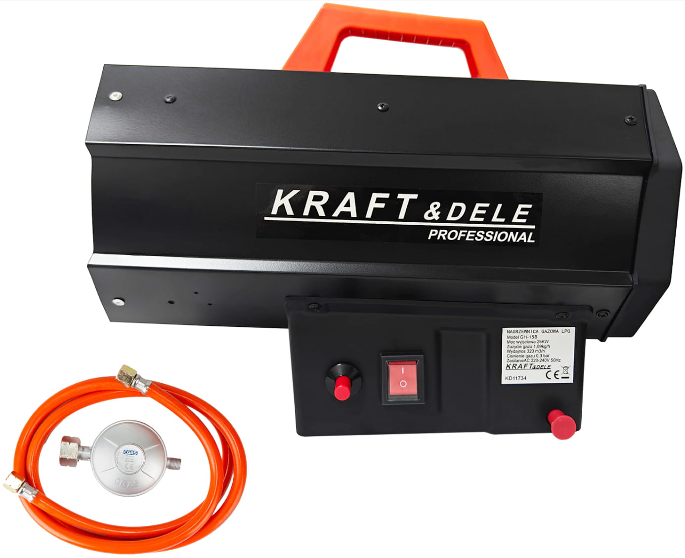 Gas heater 25kW + regulator KD11734