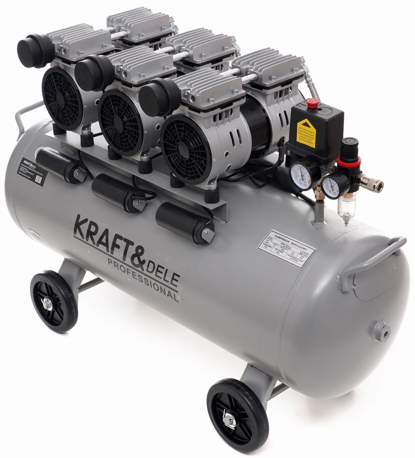 Oil-free compressor 100L 3 x 1500W KD1397