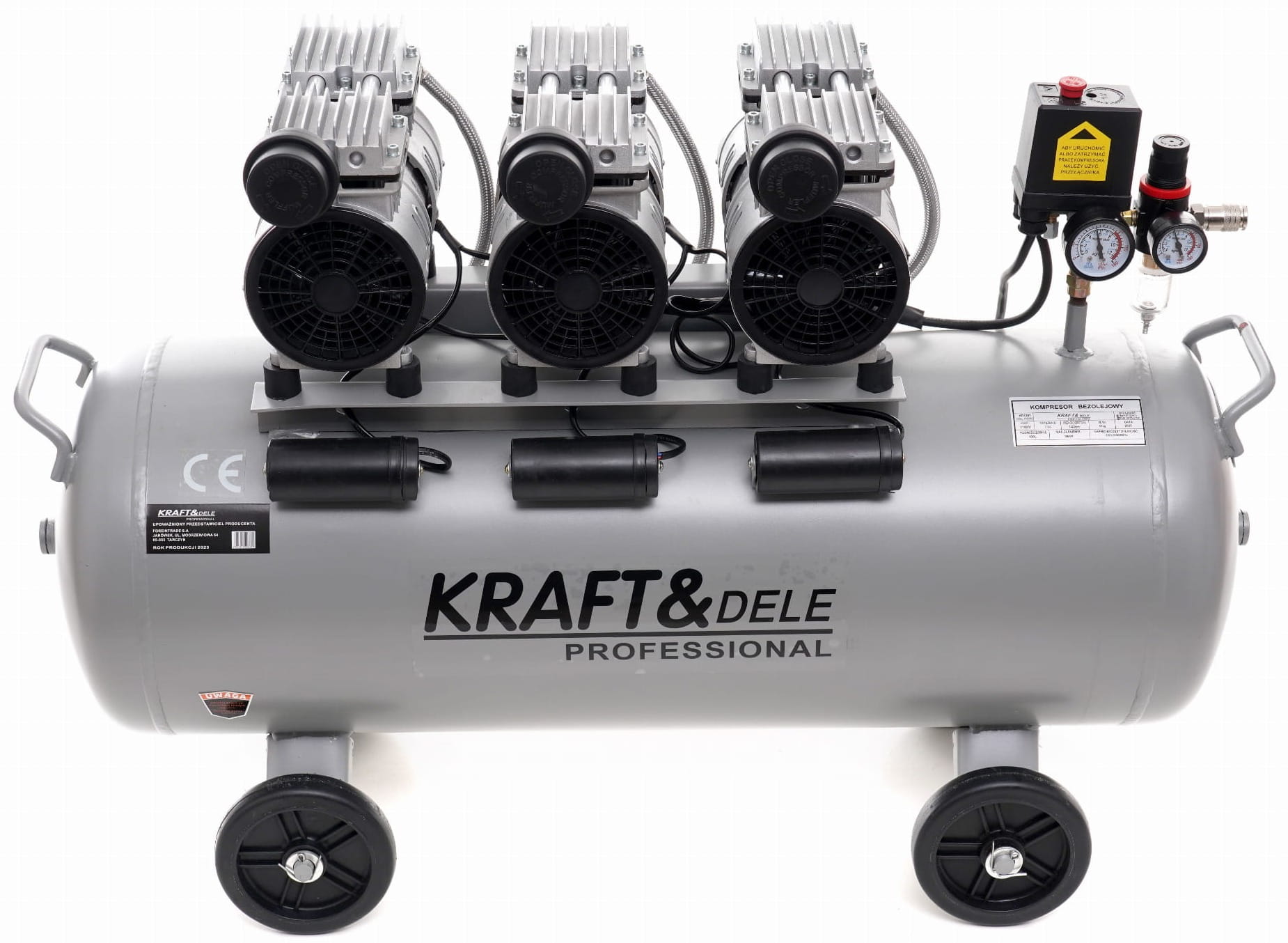Oil-free compressor 100L 3 x 1500W KD1397