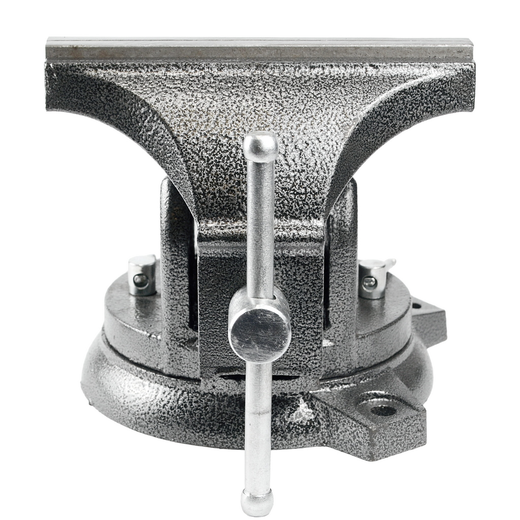 150mm Swivel Bench Vise with 360° Anvil, 10kg, Black Solid