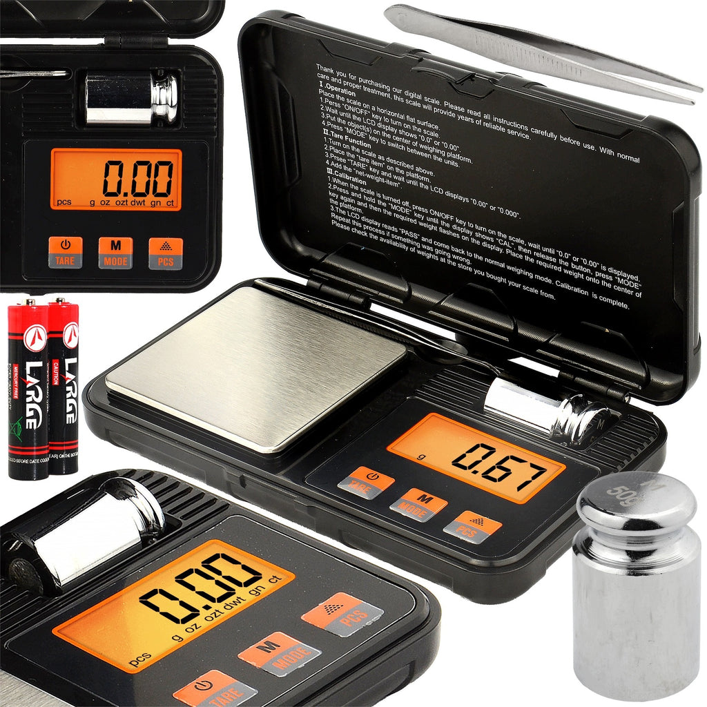 BLACK 51012 digital pocket jewellery scale set