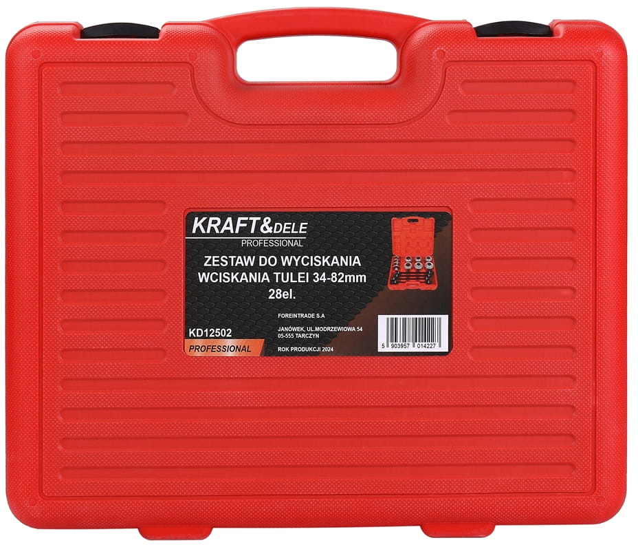 Puksipressimise ja -eemaldamise komplekt 34-82mm 28tk KD12502