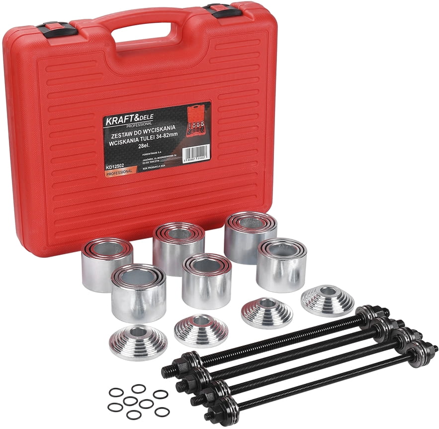 Puksipressimise ja -eemaldamise komplekt 34-82mm 28tk KD12502